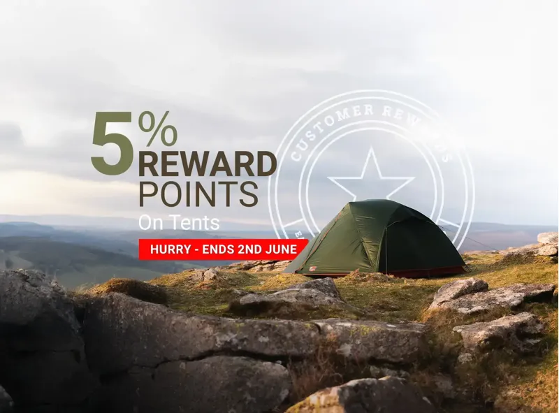5% Reward Points on Tents