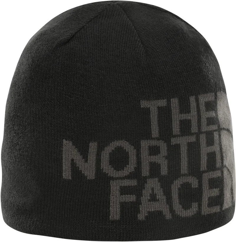 The North Face Reversible TNF Banner Beanie - TNF Black/ Asphalt Grey