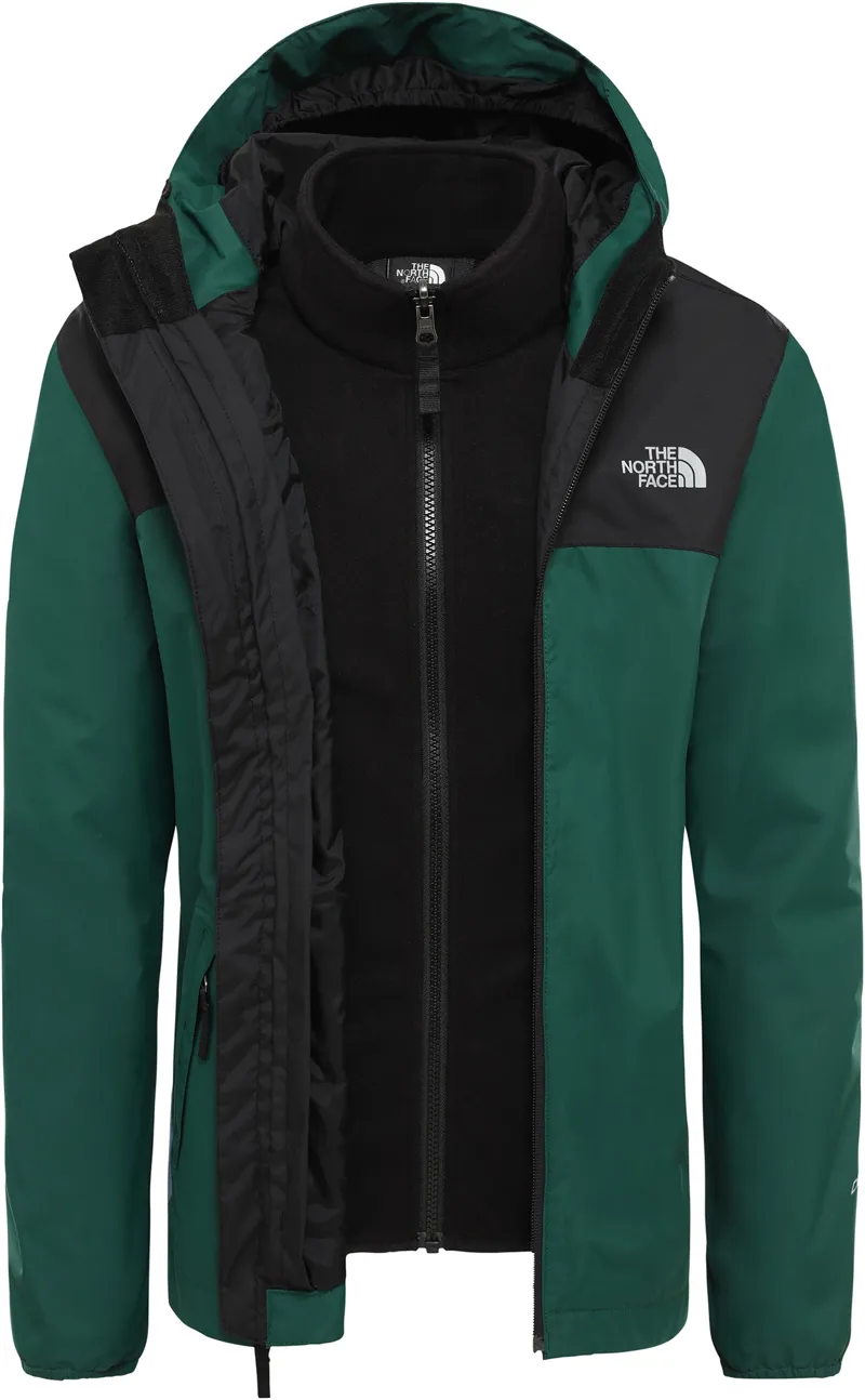 The North Face Boys Elden Rain Triclimate Jacket - Night Green