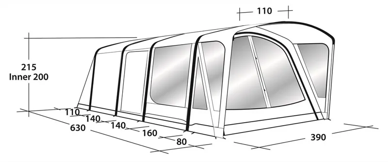 Outwell Demo Mayville 6SA Tent Package-5