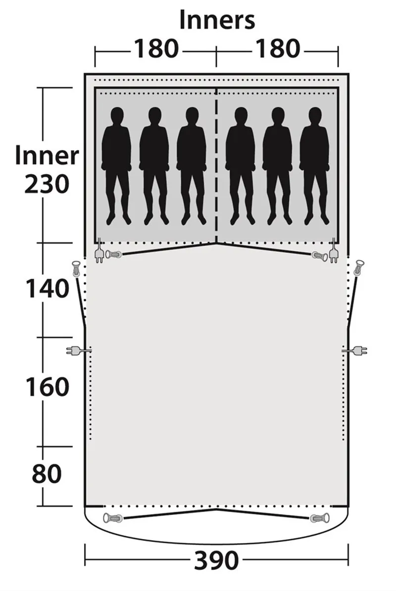 Outwell Demo Mayville 6SA Tent Package-6