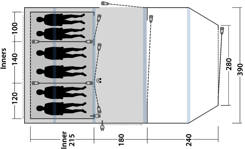 Outwell Parkdale 6PA Inflatable Tent - 2020 Model-3