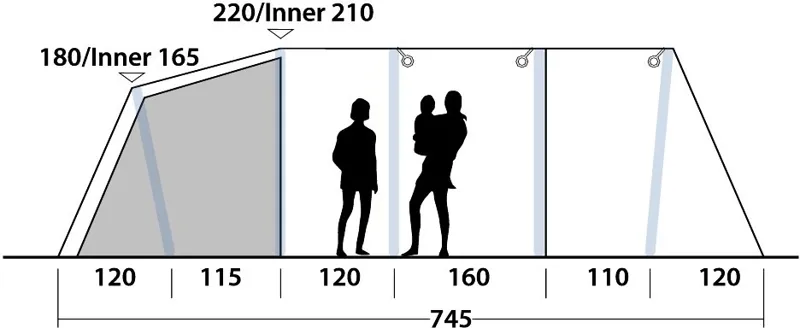 Outwell Knightdale 7PA Inflatable Tent - 2020 Model-4