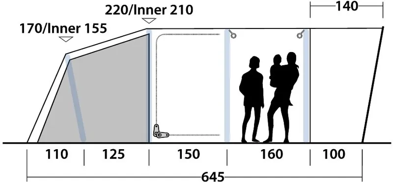 Outwell Rock Lake 6ATC Inflatable Tent - 2020 Model-4