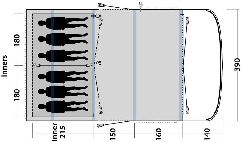 Outwell Rock Lake 6ATC Inflatable Tent - 2020 Model-3