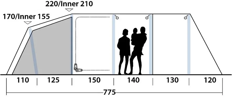 Outwell Stone Lake 7ATC Inflatable Tent - 2020 Model-4