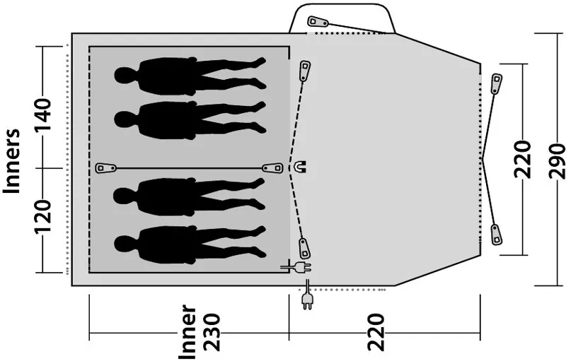 Outwell Nevada 4P Tent - 2020 Model-3