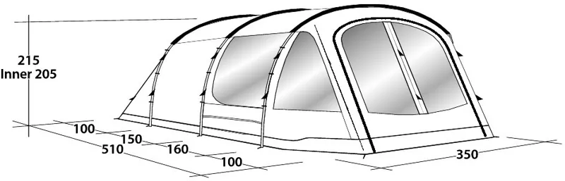 Outwell Nevada 5P Tent - 2020 Model-3