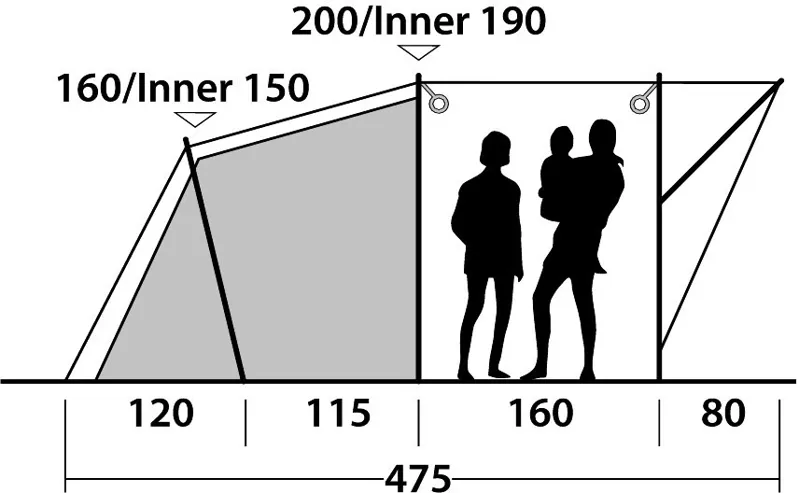 Outwell Franklin 5 Tent - 2020 Model-4