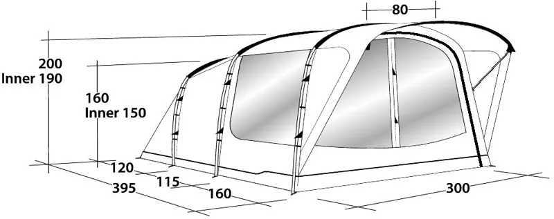 Outwell Franklin 5 Tent - 2020 Model-2