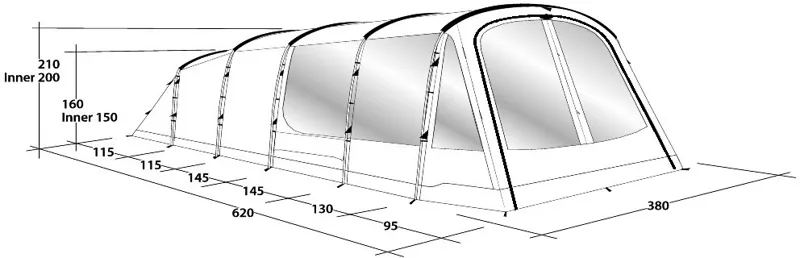 Outwell Mallwood 7 Tent - 2020 Model-3