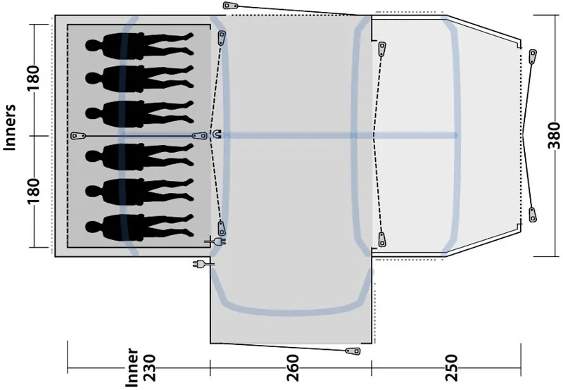 Outwell Airville 6SA Inflatable Tent - 2020 Model-4
