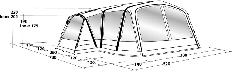 Outwell Airville 6SA Inflatable Tent - 2020 Model-3