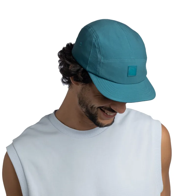 Buff 5 Panel Go Cap - Solid Teal-2