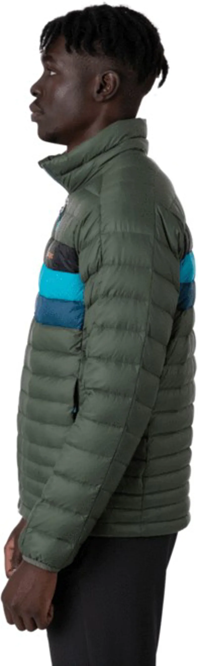 Cotopaxi Mens Fuego Down Jacket - Spruce Stripes-4