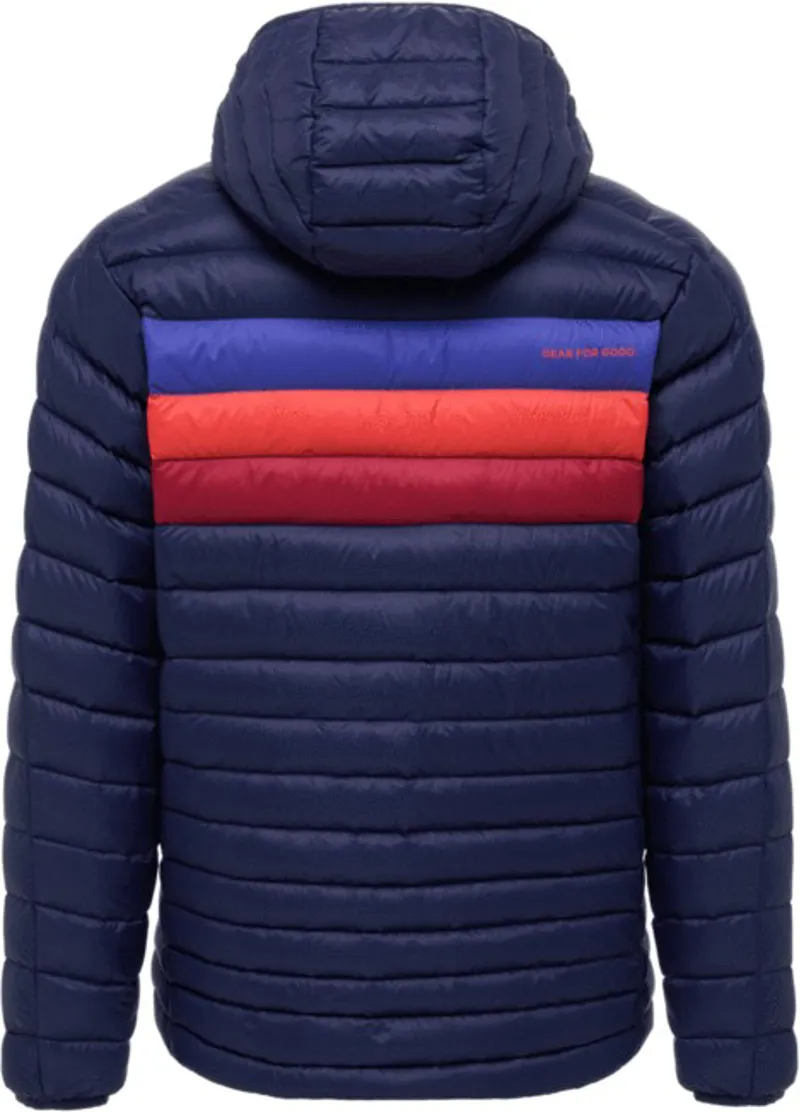 Cotopaxi Mens Fuego Down Hooded Jacket - Maritime-Blue Violet Stripes-1