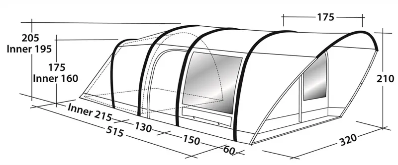 Robens Demo Woodview 600 Inflatable Tent-1