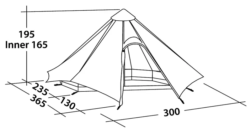 Robens Demo Green Cone Tipi Tent-1