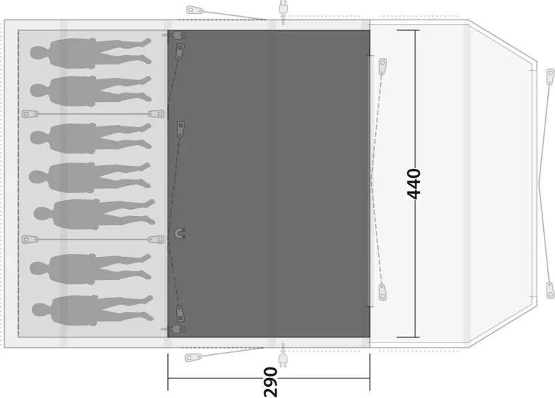 Outwell Wood Lake 7ATC Flat Woven Carpet-5