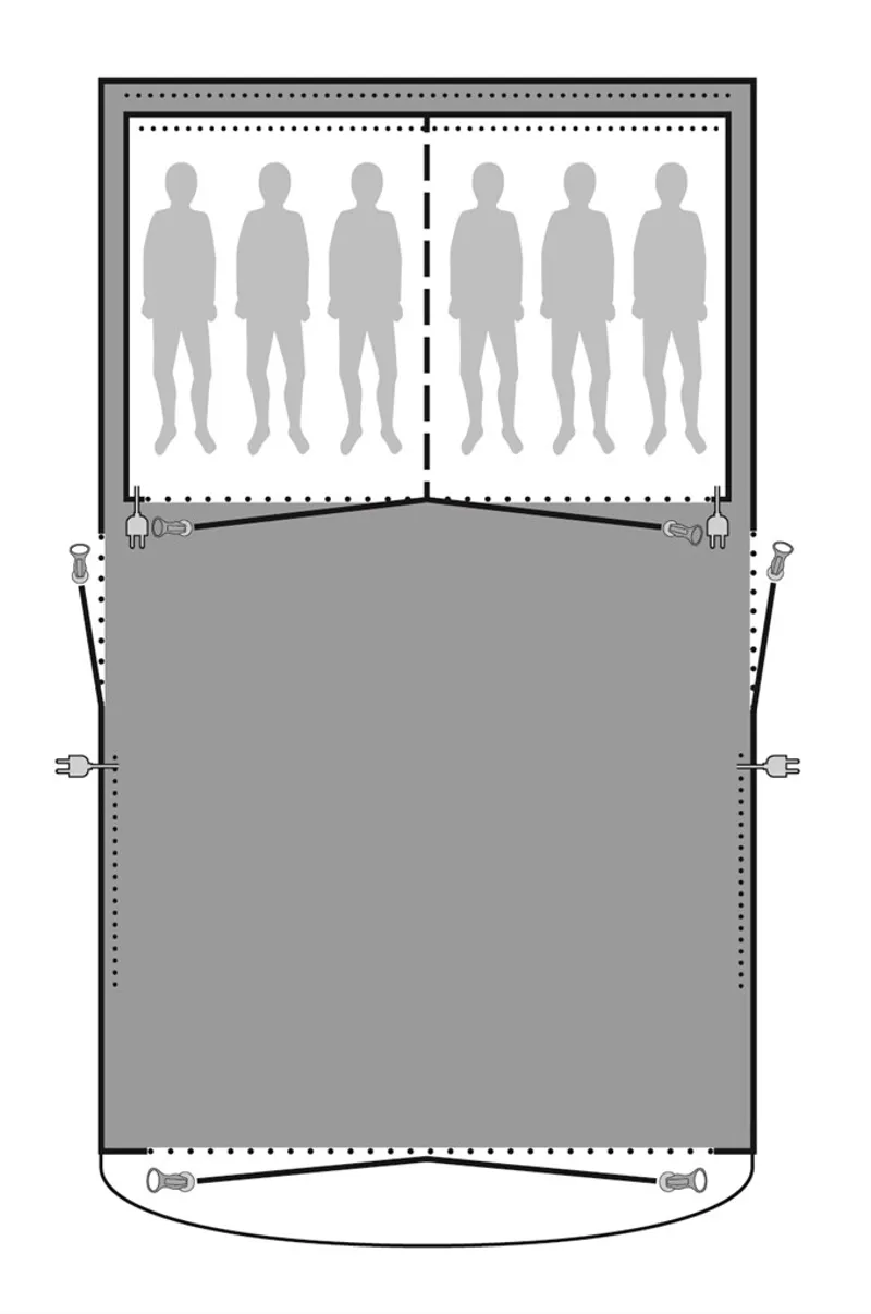 Outwell Mayville 6SA Footprint - 2019 Model-1