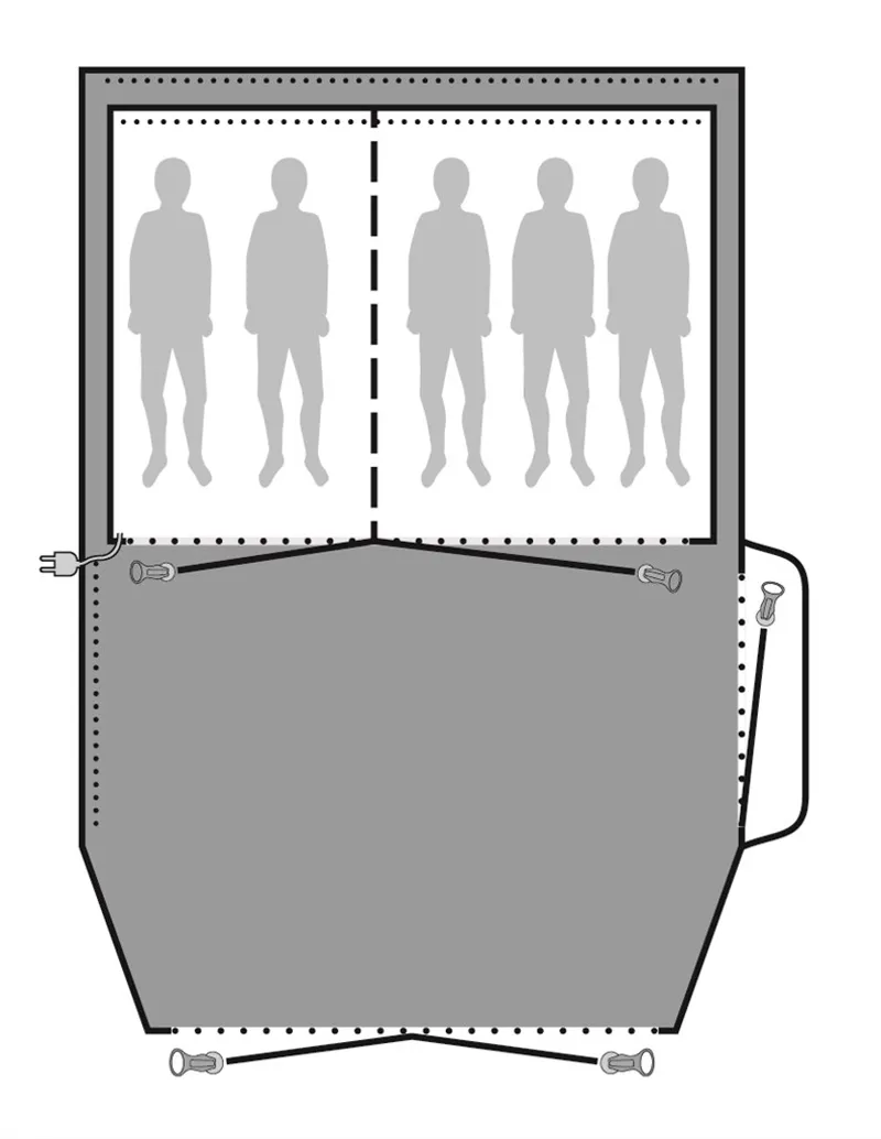 Outwell Nevada 5P Footprint - DEMO MODEL-1