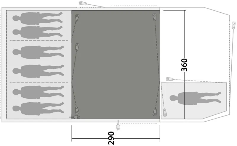 Outwell Mallwood 7 Flat Woven Carpet - 2020 Model-5