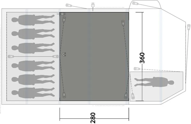 Outwell Knightdale 7PA Flat Woven Carpet - 2020 Model-5