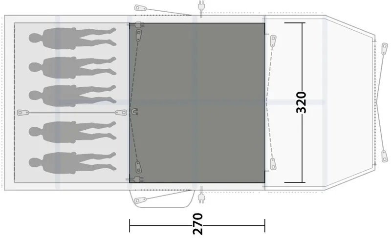 Outwell Lakeville 5SA Flat Woven Carpet - 2020 Model-5