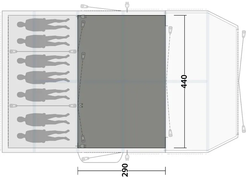 Outwell Lakeville 7SA Flat Woven Carpet - 2020 Model-5