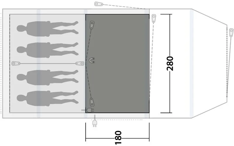 Outwell Parkdale 4PA Flat Woven Carpet-5