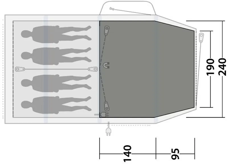 Outwell Rosedale 4PA Flat Woven Carpet - 2020 Model-5