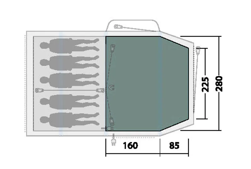 Outwell Rosedale 5PA Flat Woven Carpet-5