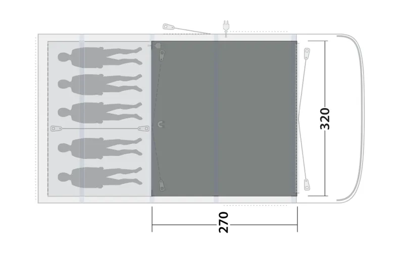 Outwell Hayward Lake 5ATC Flat Woven Carpet-5