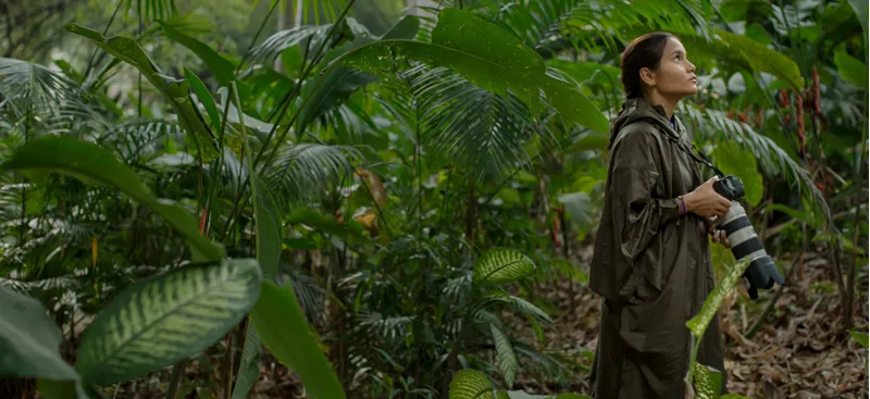 Paramo Unisex Poncho - Moss-6