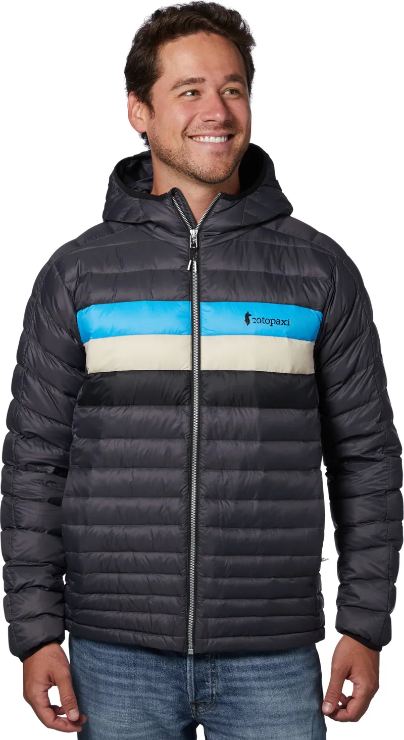 Download Cotopaxi Mens Fuego Down Hooded Jacket - Graphite Stripes