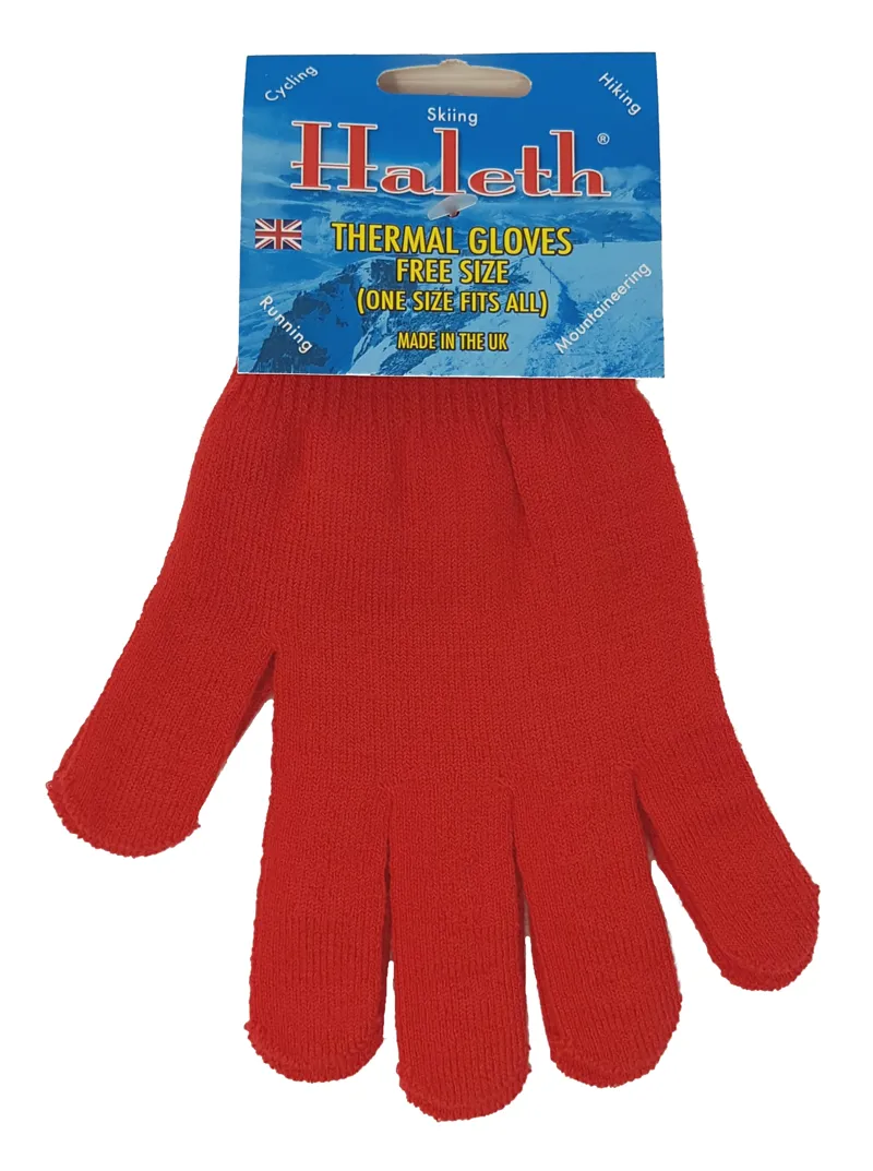 Haleth Meraklon Thermal Glove - Red