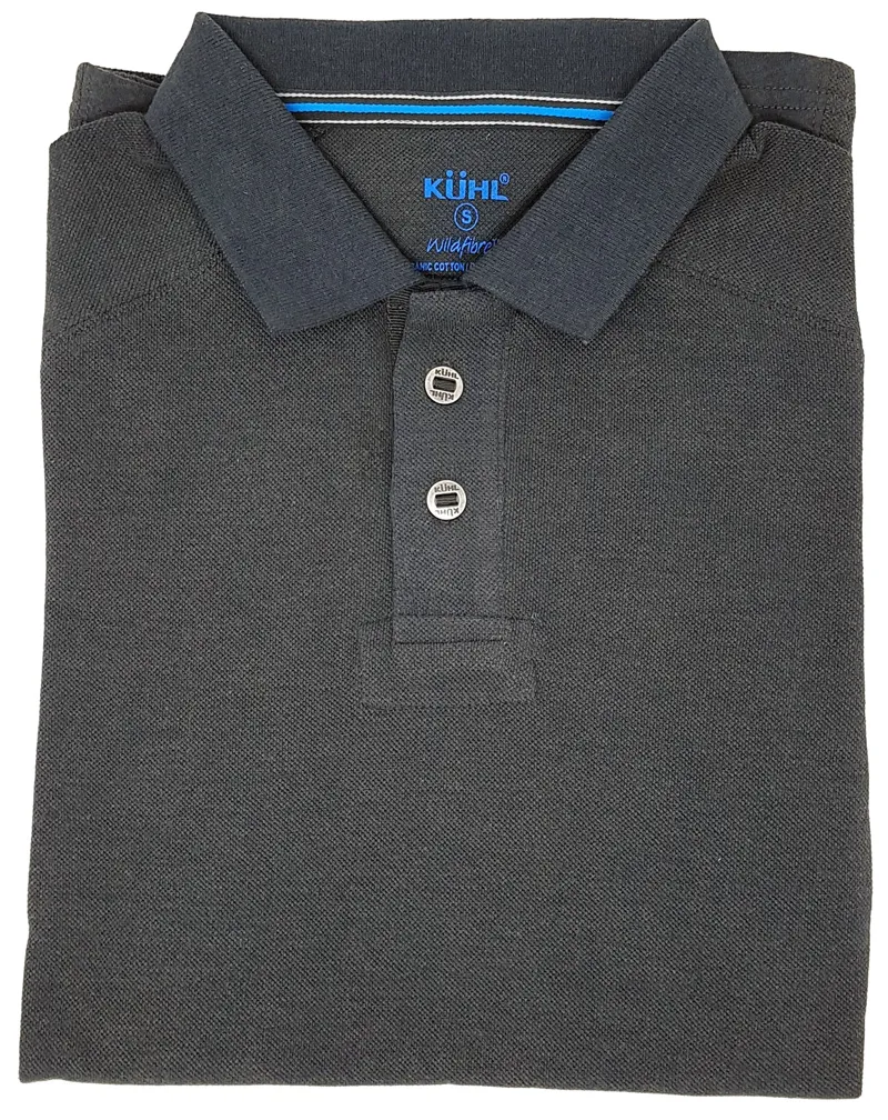 Kuhl Mens Kuhldry Pique Polo Shirt - Carbon-1