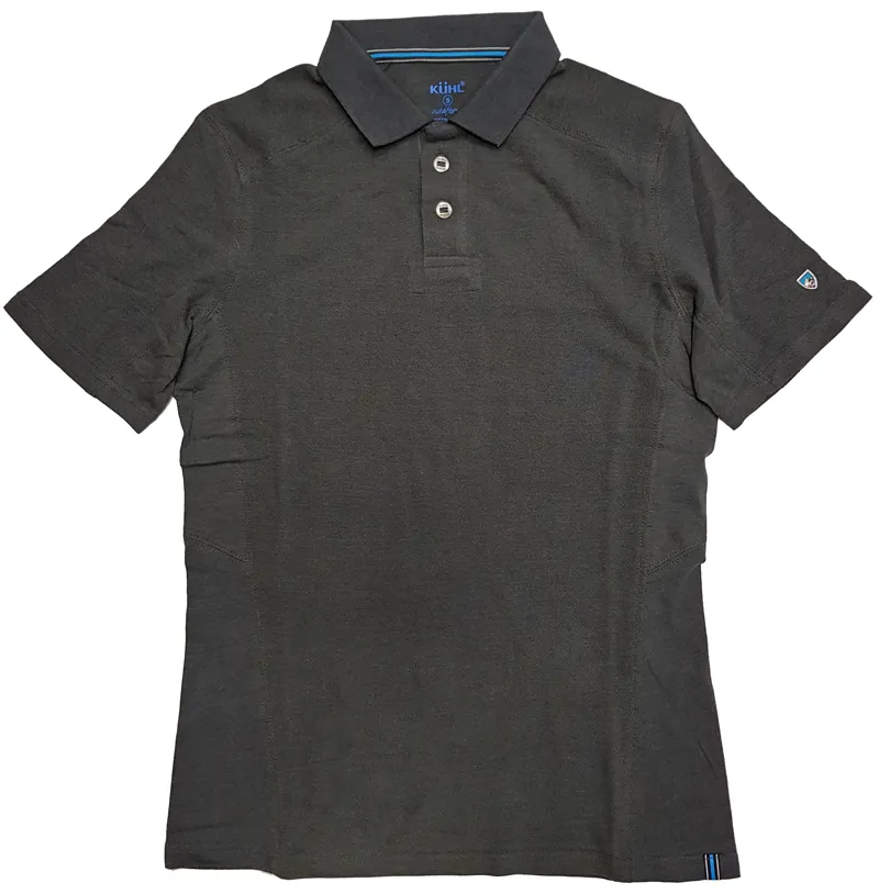Kuhl Mens Kuhldry Pique Polo Shirt - Carbon