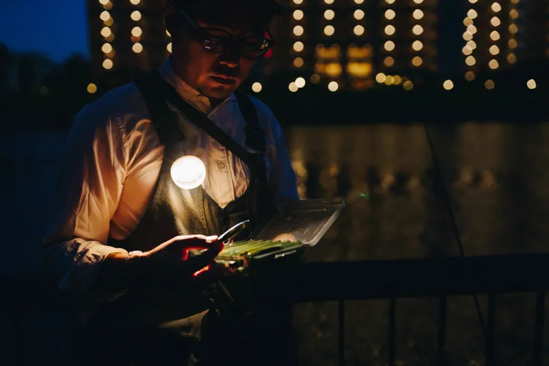 Snow Peak Mini Hozuki Lantern - Bark-11