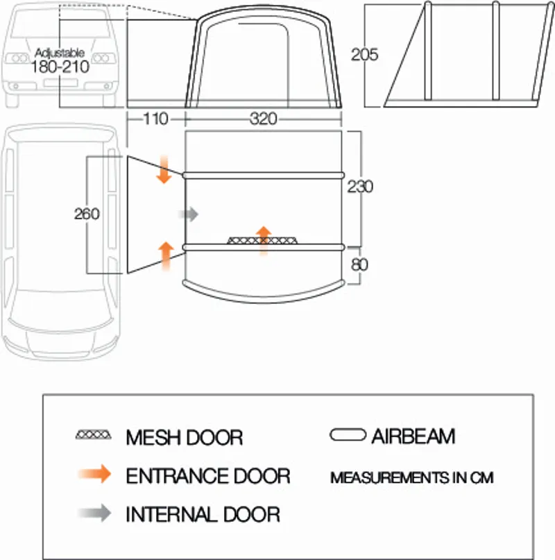 Vango Cove II Air Low DriveAway Awning - 2022 Model-1