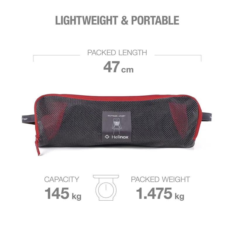 Helinox Sunset Chair - Scarlet-Iron Block-5