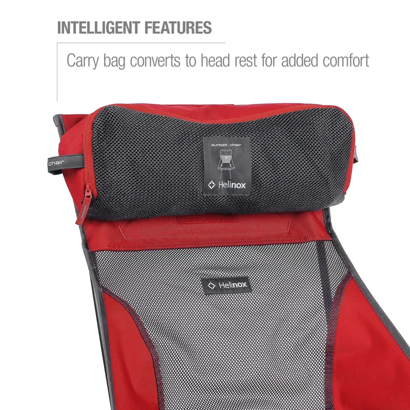 Helinox Sunset Chair - Scarlet-Iron Block-2