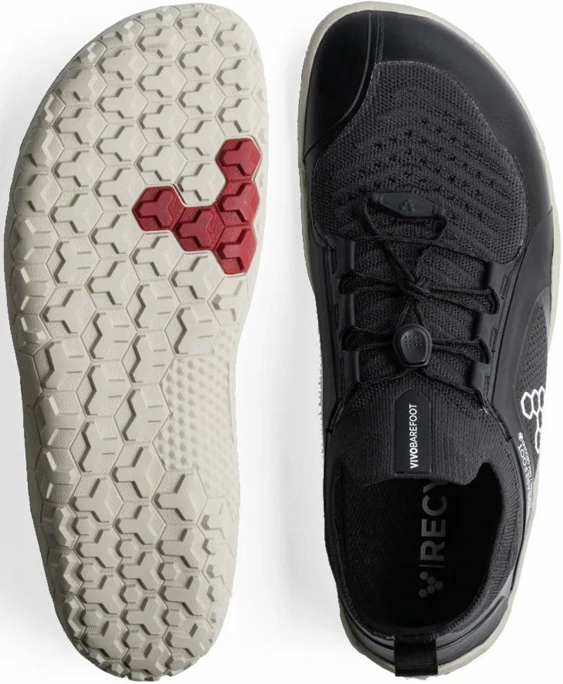 Vivobarefoot Womens Primus Trail Knit FG Shoes - Obsidian-Sandstone-1