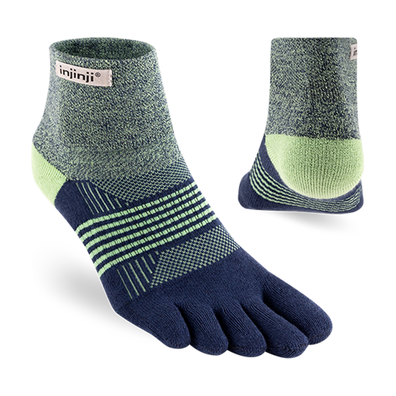 Injinji Womens Trail Midweight Mini Crew Toe Socks - Stargazer-1