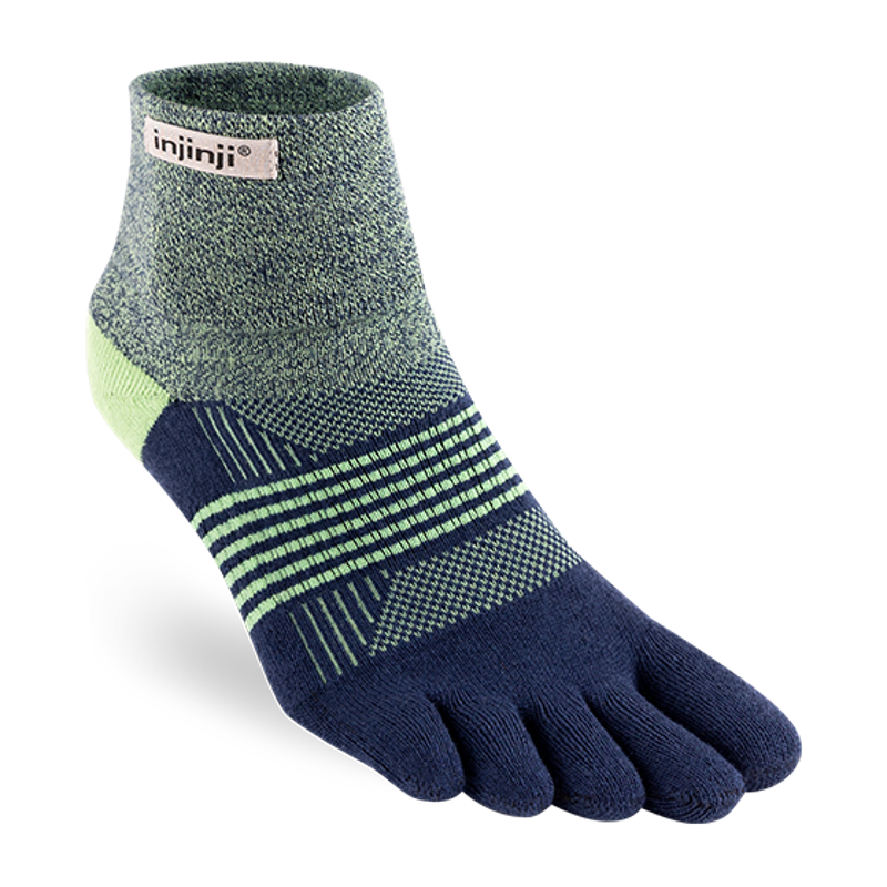 Injinji Womens Trail Midweight Mini Crew Toe Socks - Stargazer