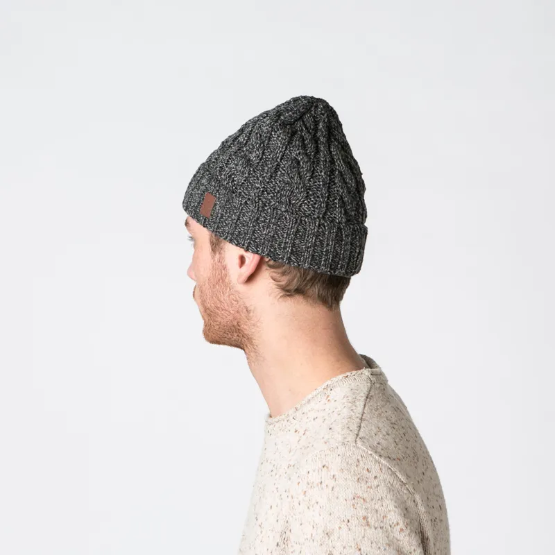 Barts Twister Turnup Beanie - Black-2