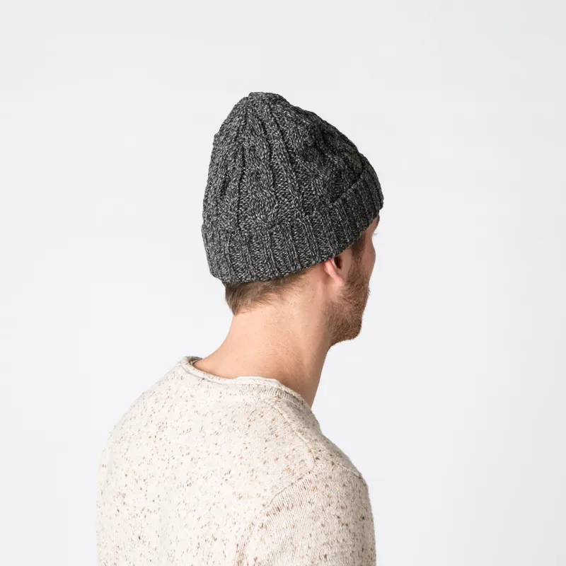 Barts Twister Turnup Beanie - Black-1