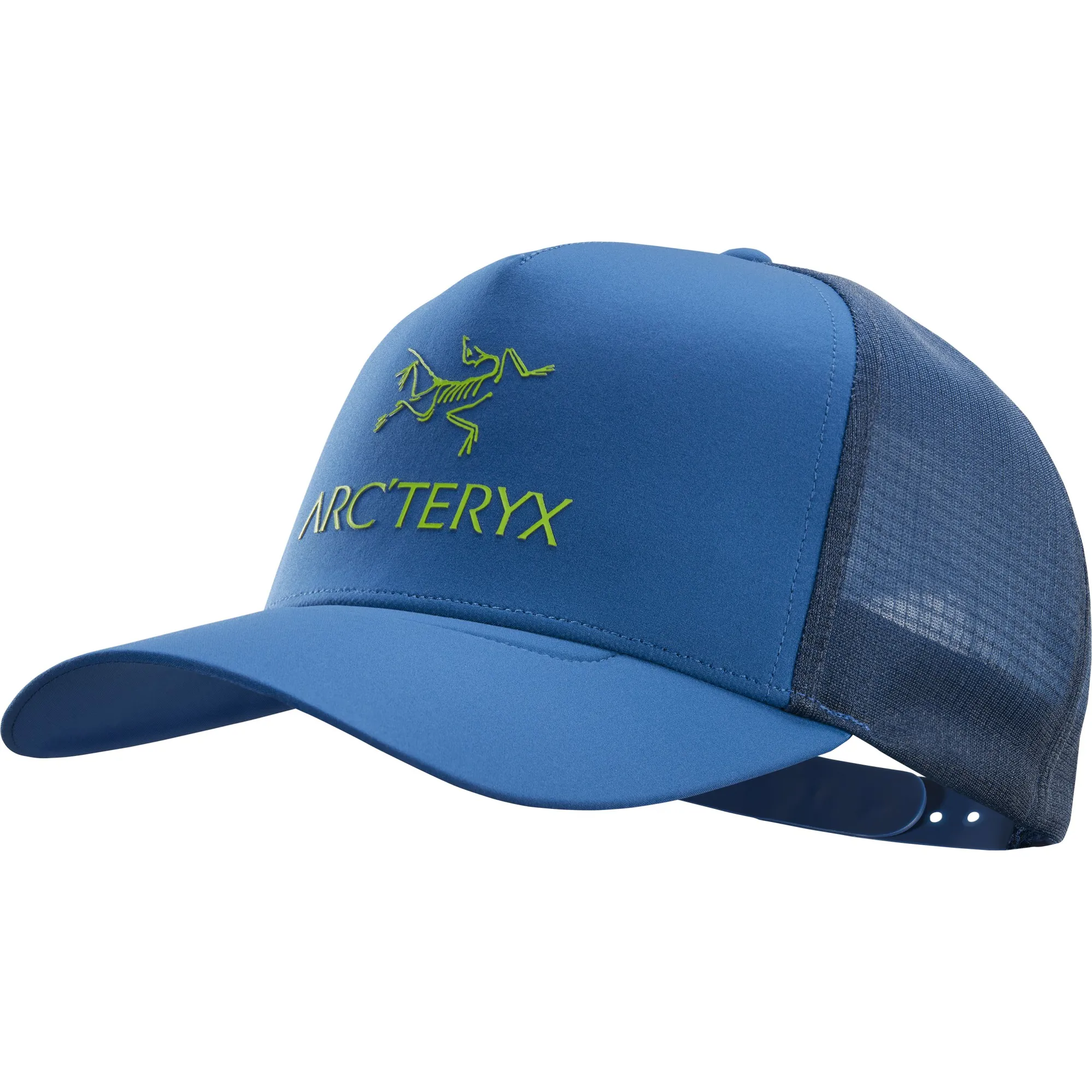 Arcteryx Logo Trucker Hat Cobalt Sun