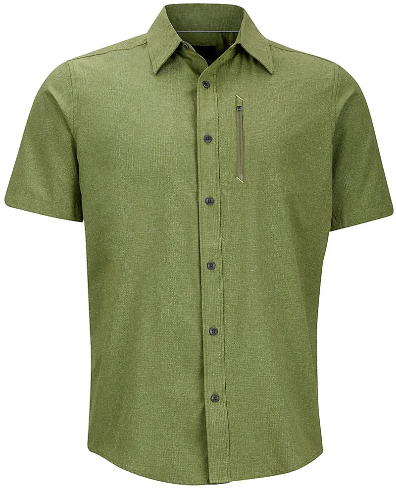 Marmot Mens Caecius SS Shirt Stone Green