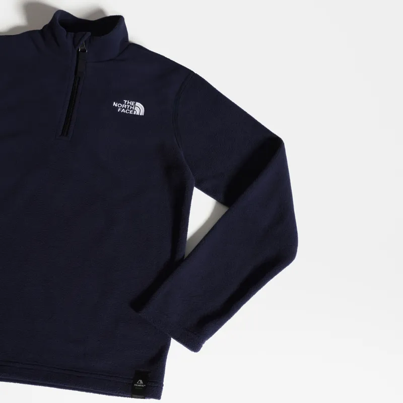 The North Face Youth Glacier 1-4 Zip Recycled Fleece - TNF Navy-4
